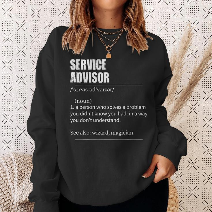 Service Advisor Definition With Prononciation Sweatshirt Gifts for Her