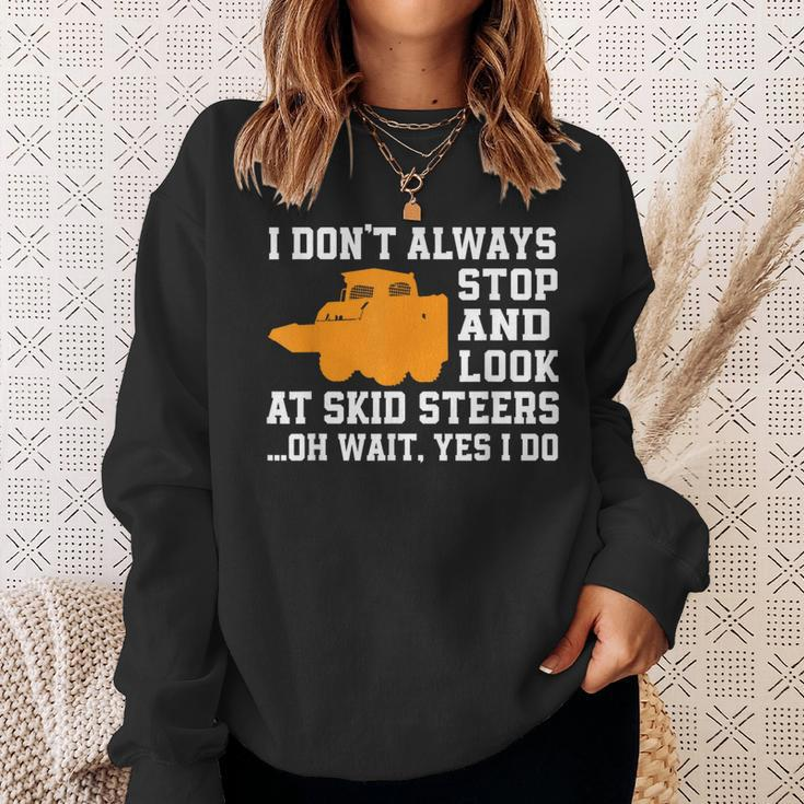 Skid-Sr Loader Driver Love Heavy Machinery Sweatshirt Gifts for Her