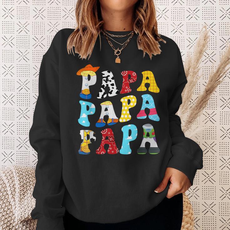 Story Papa Toy Boy Story Dad Fathers Day For Mens Sweatshirt Gifts for Her