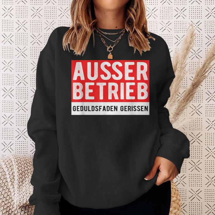 With Text Ausser Betriebs Sweatshirt Geschenke für Sie