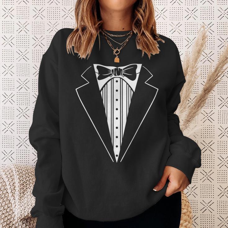 Tux For Wedding Prom Batchelor Tuxedo Costume Sweatshirt Gifts for Her