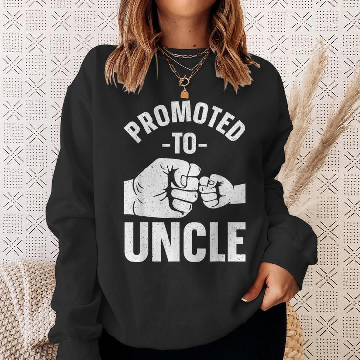 Uncle For Daddy Dad Boys Promoted To Uncle Sweatshirt Gifts for Her