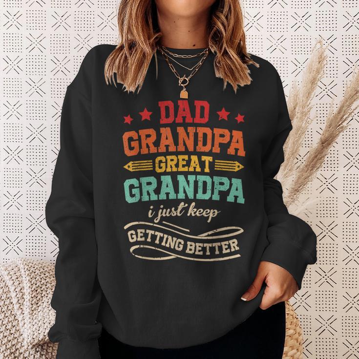 Vintage Great Grandpa For Fathers Day Dad Papa Grandpa Sweatshirt Gifts for Her