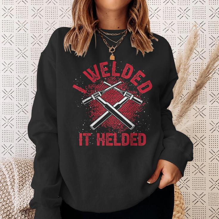 Welder Hood Slworker Welder Skills Welding Sweatshirt Gifts for Her