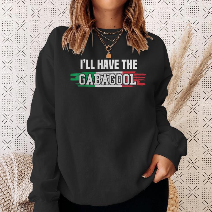 Gabagool Italy For Italians Capicola Meat Coppa Sweatshirt Gifts for Her