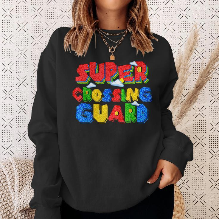 Gamer Super Crossing Guard School Staff Back To School Sweatshirt Gifts for Her