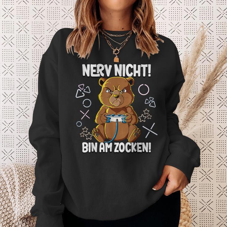 With Gaming Nerv Nicht Bin Am Zocken Sweatshirt Geschenke für Sie