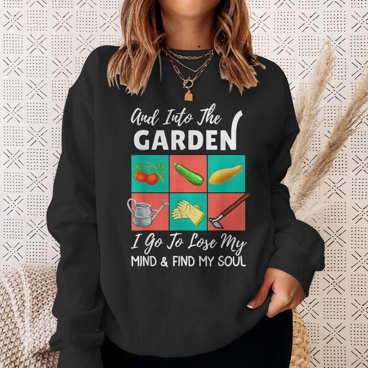 Into The Garden I Go To Lose My Mind & Find My Soul Garden Sweatshirt Gifts for Her