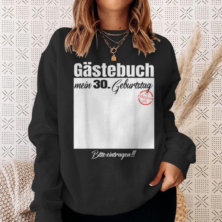 Gästebuch 30 Geburtstag – Bitte Eintragen Sweatshirt Geschenke für Sie