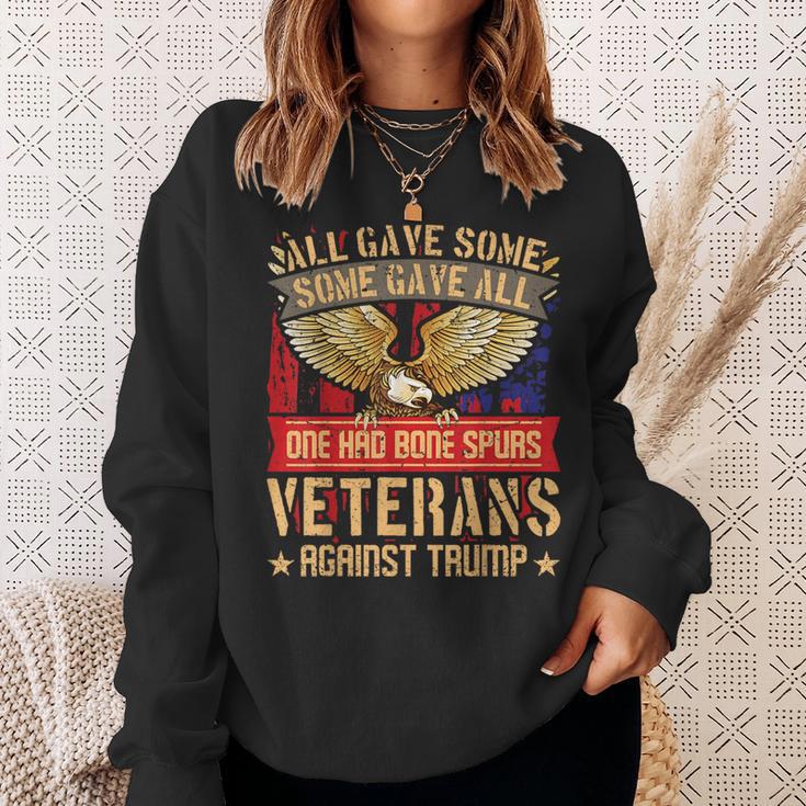 All Gave Some Some Gave All Us Flag Veterans Against Trump Sweatshirt Gifts for Her