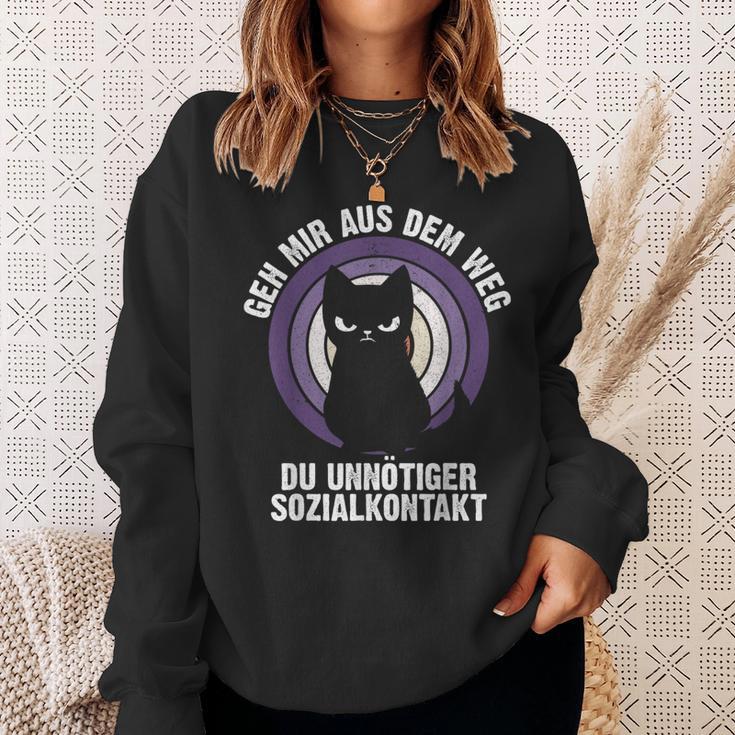 Geh Mir Aus Dem Weg Du Unnötiger Sozialkontakt Humour Sweatshirt Geschenke für Sie