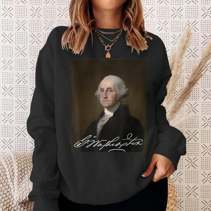 George Washington 1St President Of The United States July 4 Sweatshirt Gifts for Her