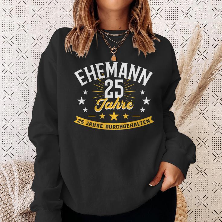 For Husband Silver Wedding Silver Wedding Sweatshirt Geschenke für Sie