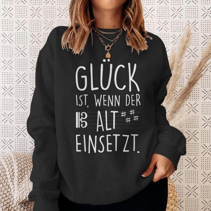 Glück Wenn Alt Einsetz Sweatshirt Geschenke für Sie