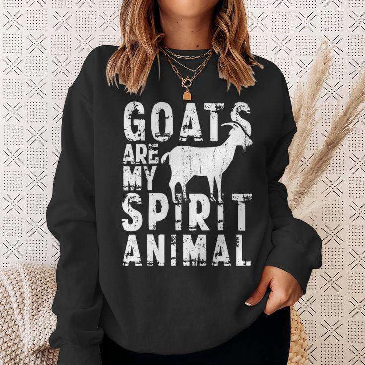 Goat Are My Spirit Animal Lover Sweatshirt Gifts for Her