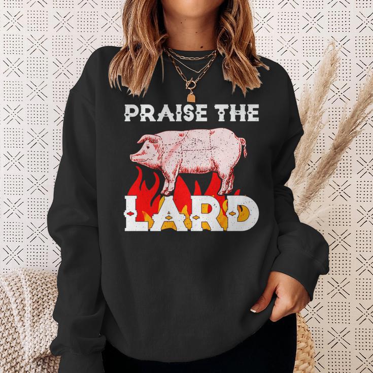 Godly Praise The Lard Bbq Holy Pig Sweatshirt Gifts for Her