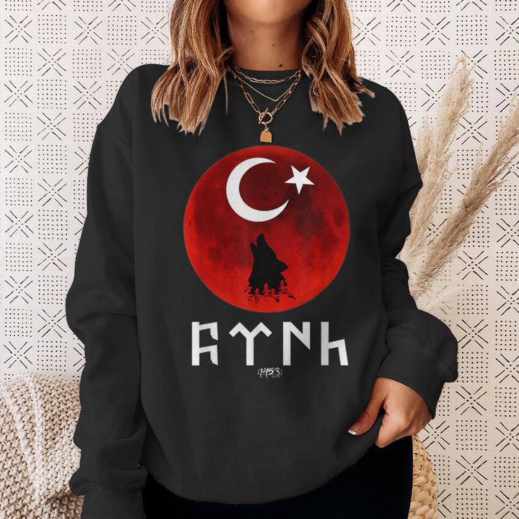 Göktürk Ayyildiz Turkey Flag Turkey Bayrak Bozkurt Tengri S Sweatshirt Geschenke für Sie