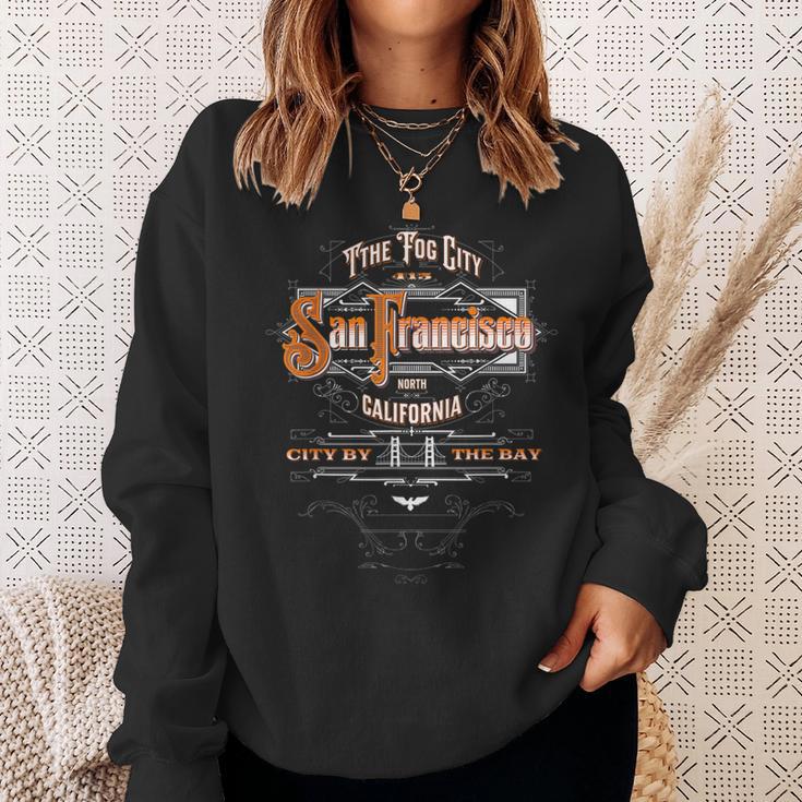 Golden Gate Bridge San Francisco California The Fog City Sweatshirt Gifts for Her