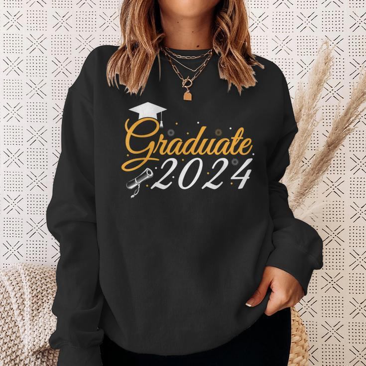 Graduate 2024 Senior Stuff Class Graduation Party Sweatshirt Gifts for Her
