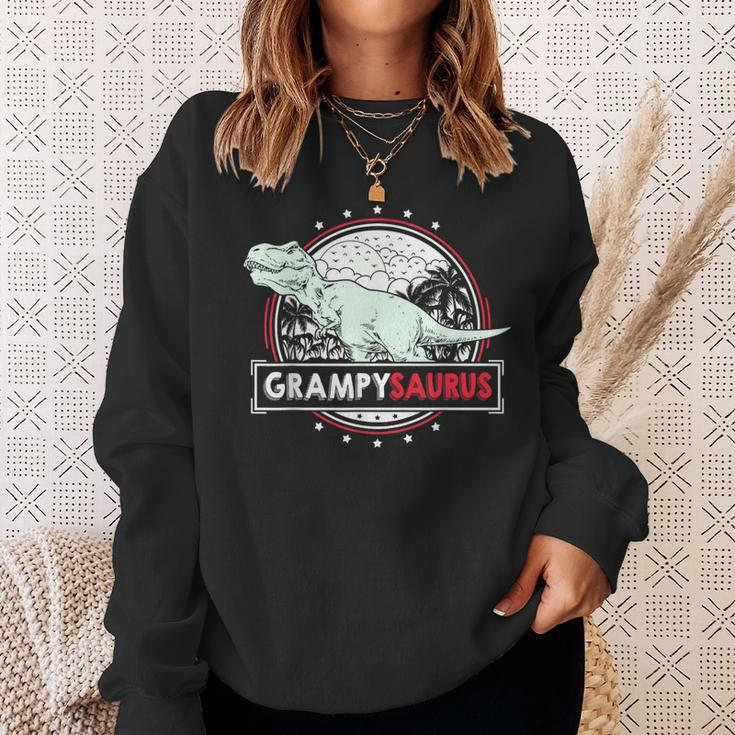 Grampysaurus For Grampy Fathers DayRex Dinosaur Sweatshirt Gifts for Her