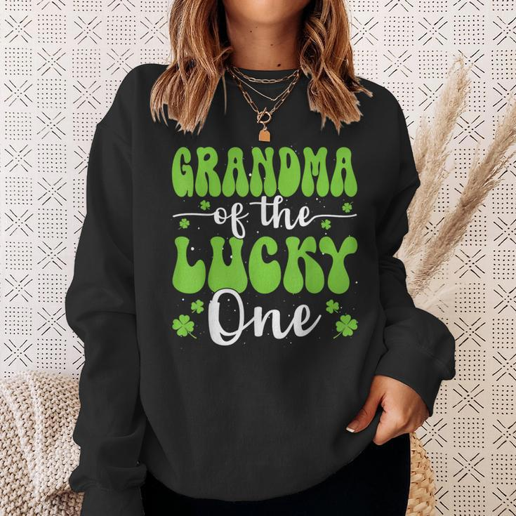 Grandma Of The Lucky One First Birthday St Patrick's Day Sweatshirt Gifts for Her