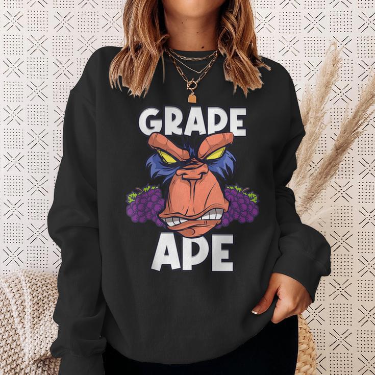 Grape Apes Grapes Sweatshirt Gifts for Her