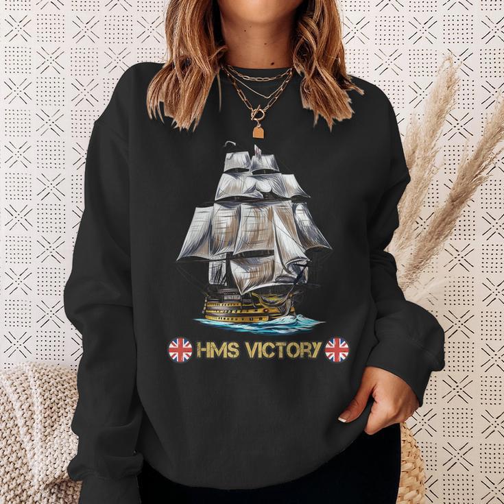 Great Britain Royal Navy Ship Of The Line Hms Victory Sweatshirt Gifts for Her