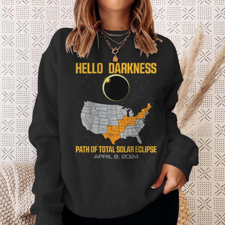 Great North American Path Of Total Solar Eclipse In April 08 Sweatshirt Gifts for Her