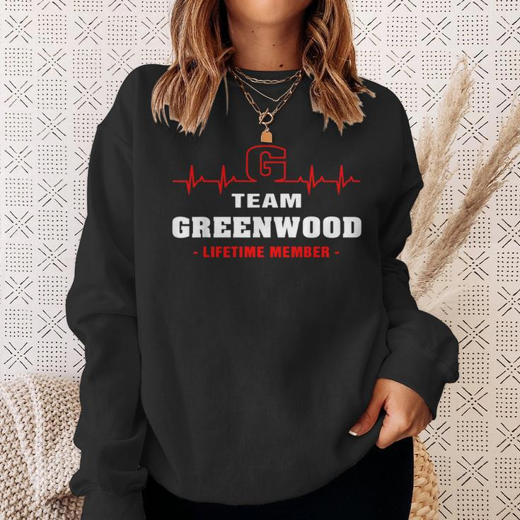 Greenwood Surname Family Name Team Greenwood Lifetime Member Sweatshirt Gifts for Her