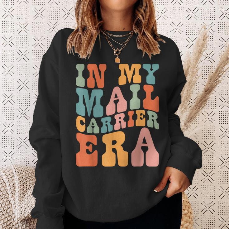 Groovy In My Mail Carrier Era Mail Carrier Retro Sweatshirt Gifts for Her