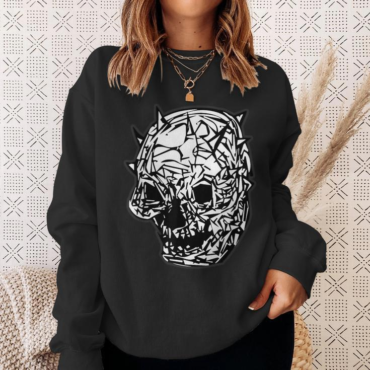 Grunge Gothic Gear Skull Graphic Retro Vintage Classic Sweatshirt Gifts for Her