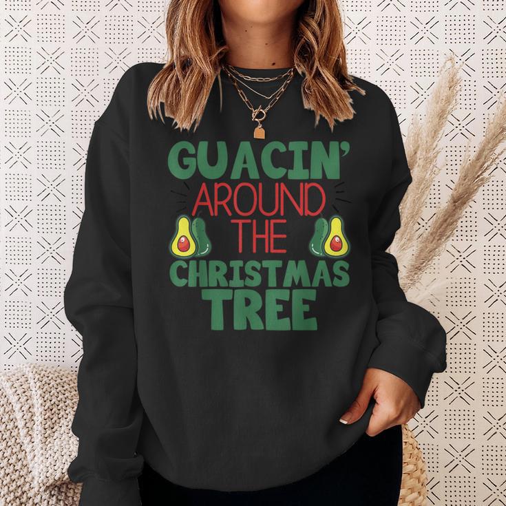 Guacin' Around The Christmas Tree Avocado Sweatshirt Gifts for Her