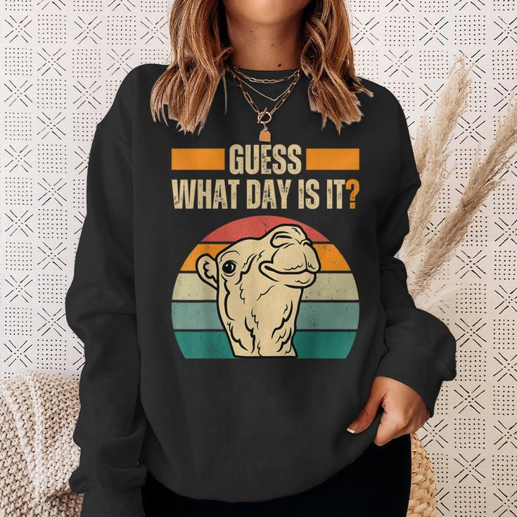 Guess What Day Is It Camel Hump Day Camel Wednesday Sweatshirt Gifts for Her