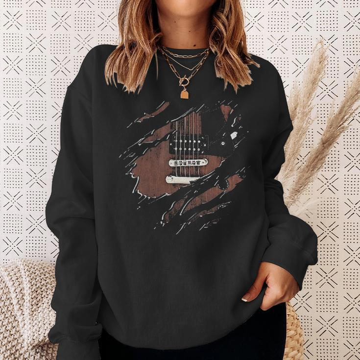 Guitar Electric Inside Sweatshirt Gifts for Her