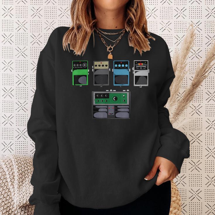 Guitar PedalsClassic Rock Effects Guitarist Sweatshirt Gifts for Her