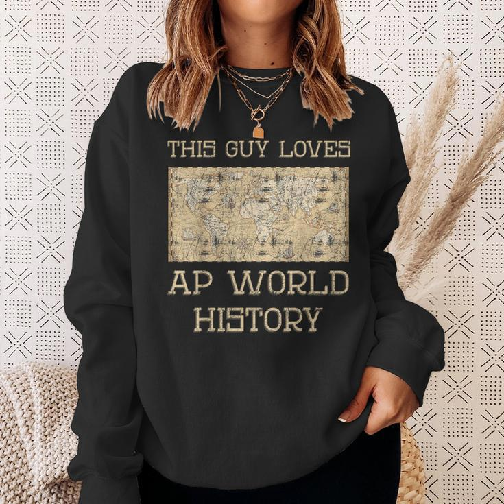 This Guy Loves Ap World History Vintage Sweatshirt Gifts for Her