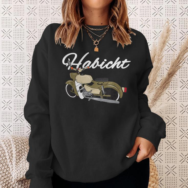 Habicht Motorrad Vintage Design Schwarzes Sweatshirt, Retro Biker Tee Geschenke für Sie