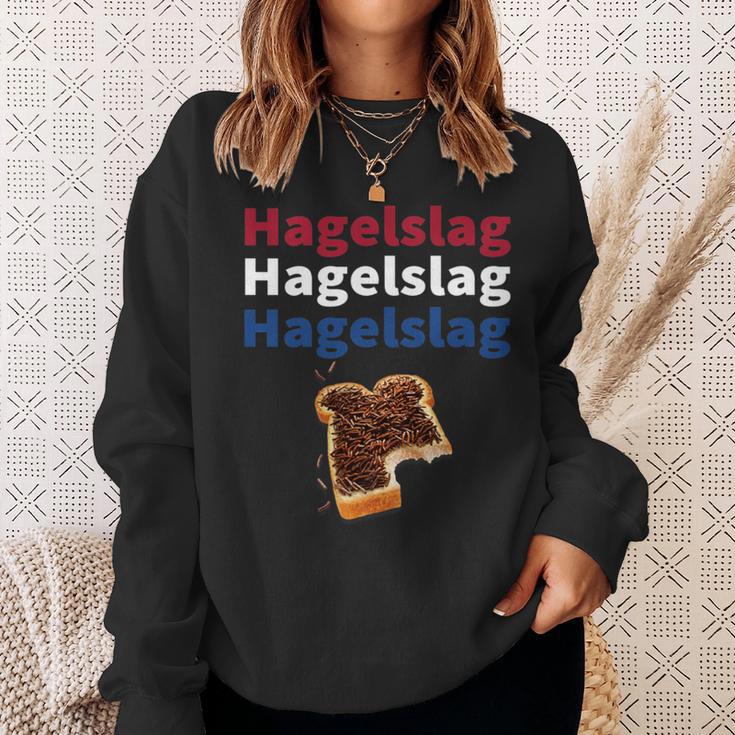 Hagelslag Breakfast Foods Word Dutch Cuisine Sweatshirt Gifts for Her