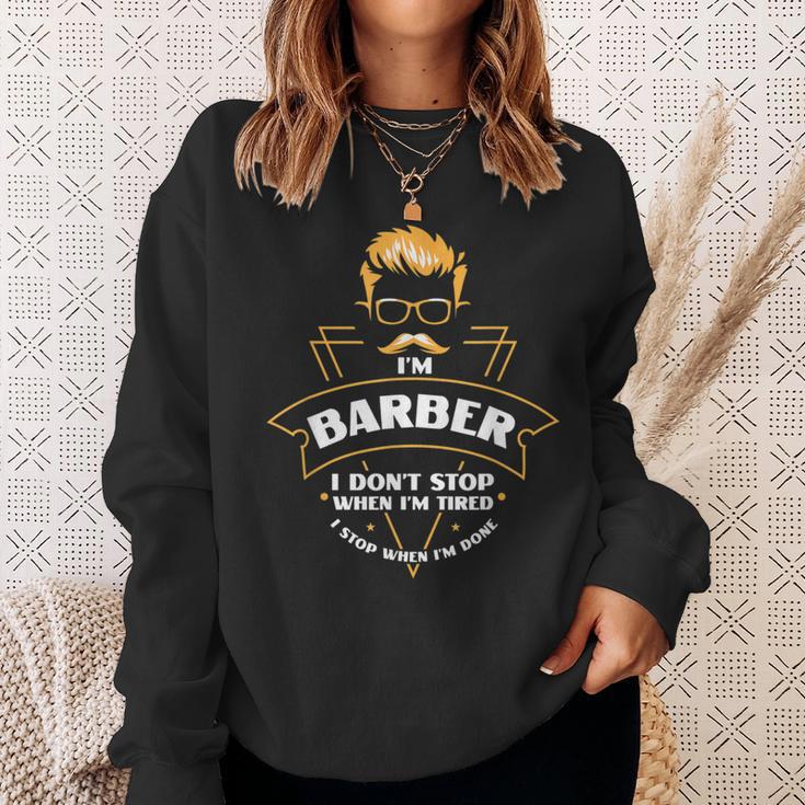 Hairdresser Saying For Barber Shop Hairdressers Sweatshirt Geschenke für Sie