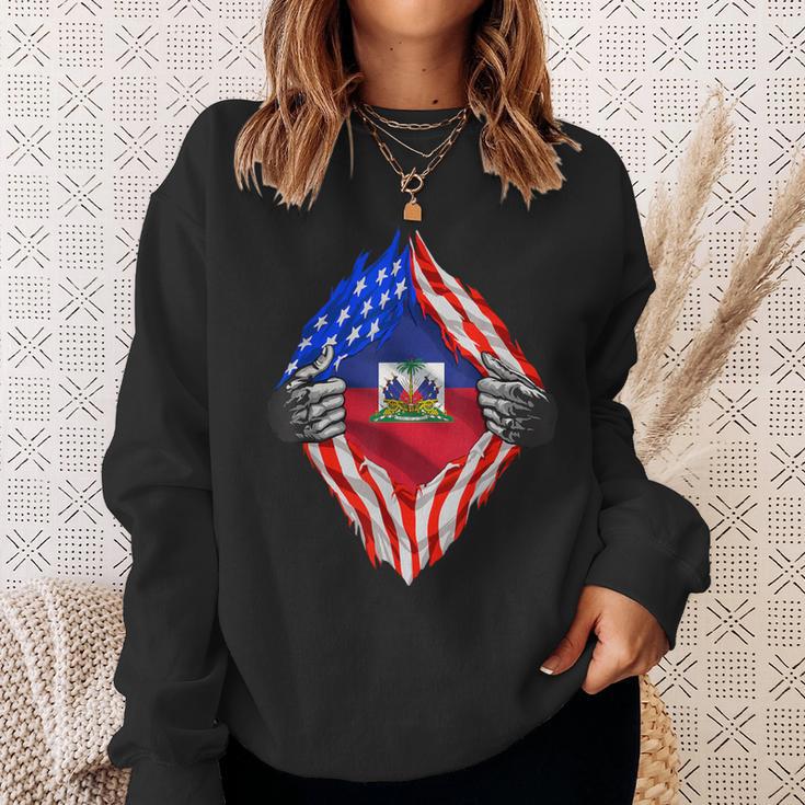 Haiti American Haitian Flag Day Haiti Roots Sweatshirt Gifts for Her