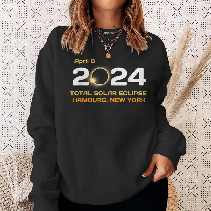 Hamburg New York April 8 2024 Solar Eclipse Ny Sweatshirt Gifts for Her