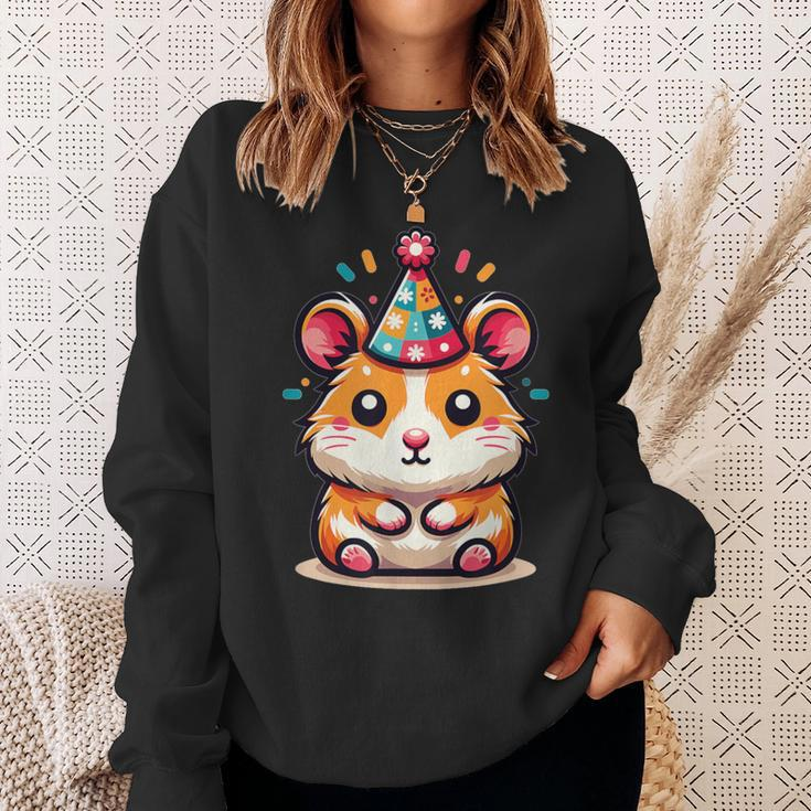 Hamster For Birthday For Children A Birthday Hamster Sweatshirt Gifts for Her