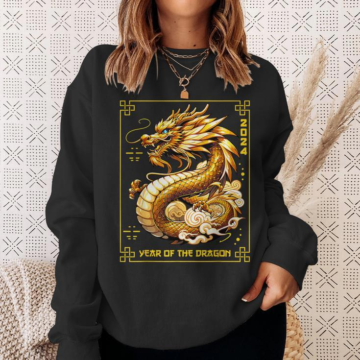 Happy Chinese New Year 2024 Lunar New Year Dragon Red Sweatshirt Gifts for Her