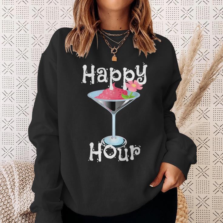 Happy Hour Cocktail Drinks Bar Sweatshirt Gifts for Her