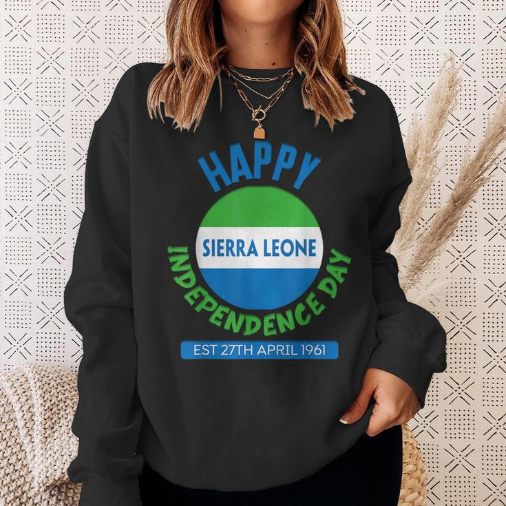 Happy Independence Day Sierra Leone Sierra Leone Flag Sweatshirt Gifts for Her