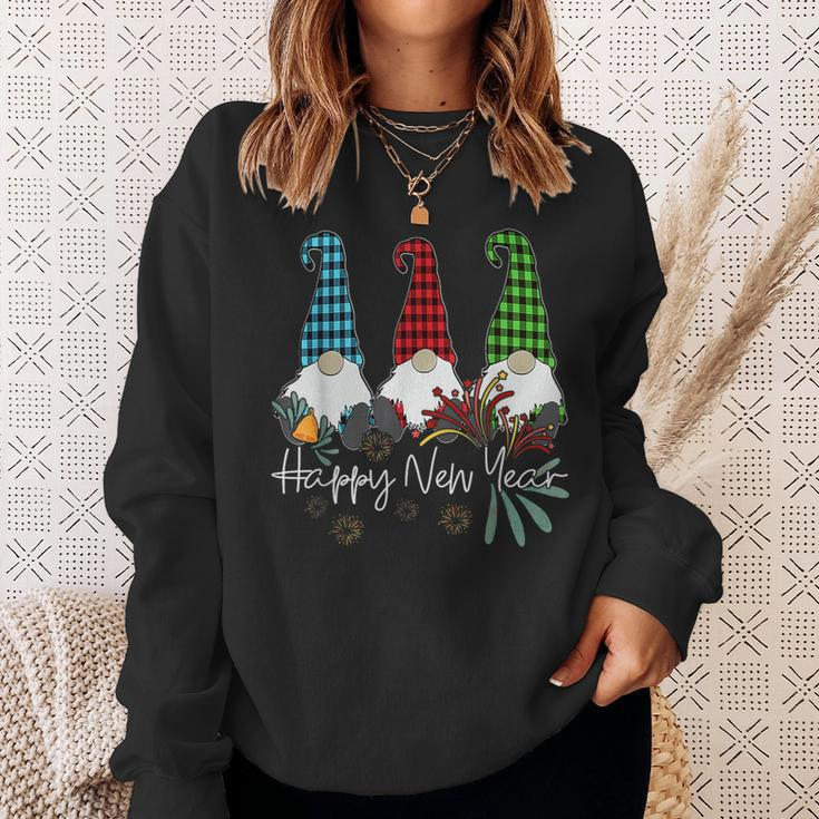 Happy New Year 2024 Cute Gnomes Christmas Family Matching Sweatshirt Gifts for Her