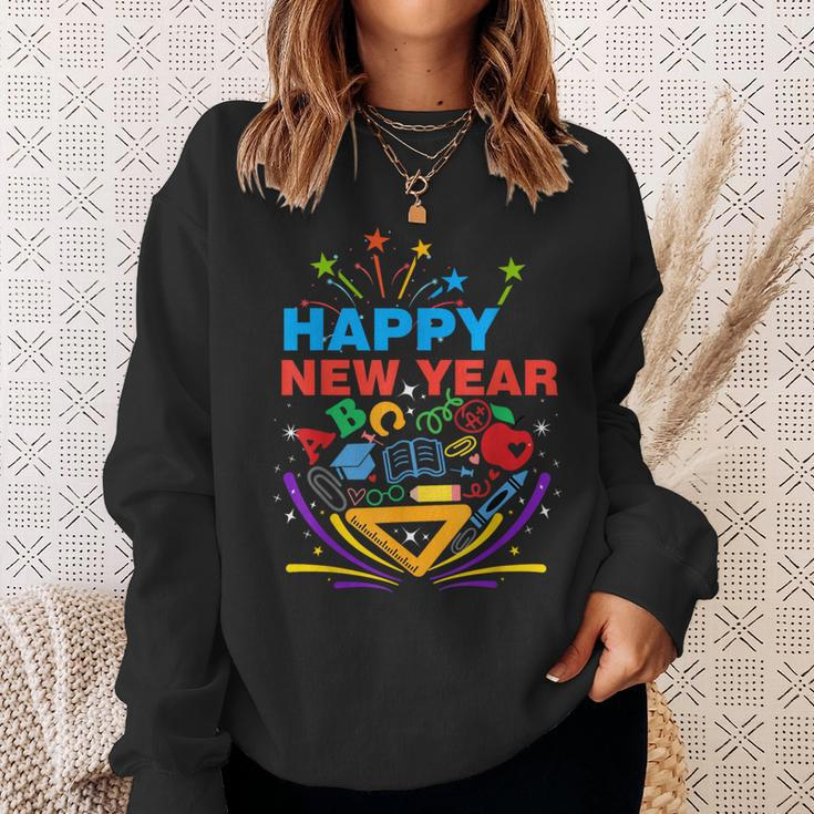 Happy New Year Christmas Teachers Sweatshirt Gifts for Her