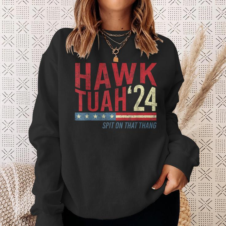 Hawk Tuah Spit On That Thang Hawk Thua Hawk Tua Sweatshirt Gifts for Her
