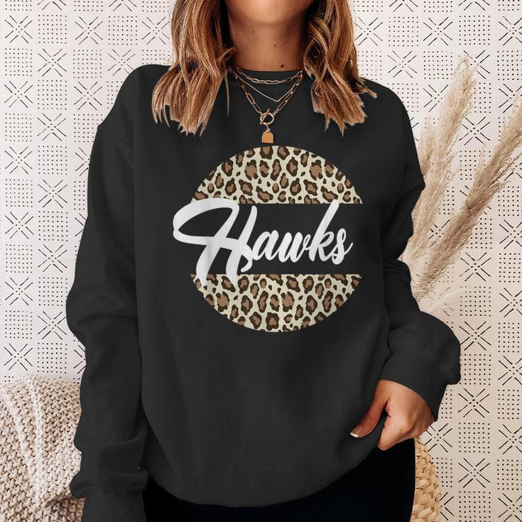 Hawks High School Mascot Sports Team Women's Hawks Sweatshirt Gifts for Her