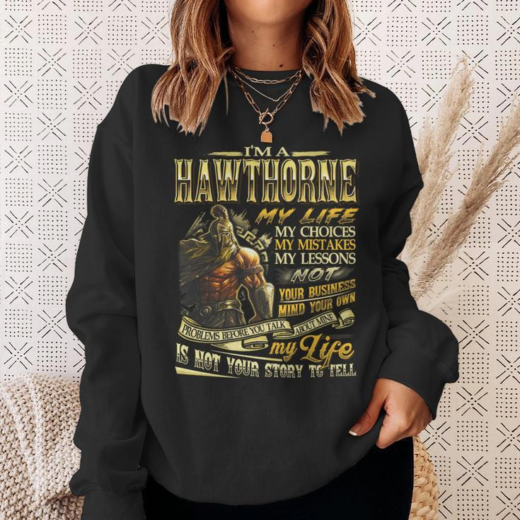 Hawthorne Family Name Hawthorne Last Name Team Sweatshirt Gifts for Her